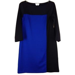 Stylish London Times Color Block Sheath Dress